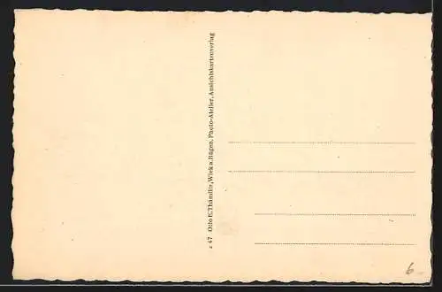 AK Wiek auf Rügen, Sächsisches Kinderheim mit Blick auf den Bodden