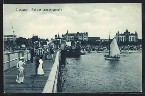 AK Zinnowitz, Partie auf der Landungsbrücke