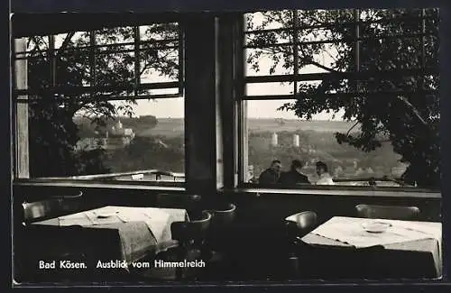 AK Bad Kösen, Ausblick vom Gasthof Himmelreich