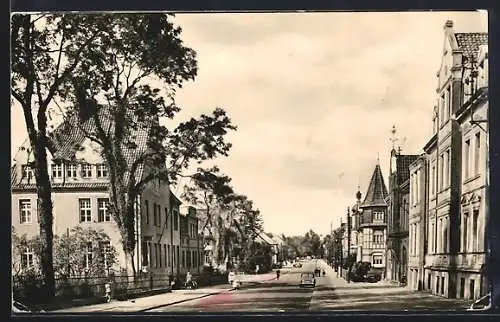 AK Klötze, Blick in die Bahnhofstrasse