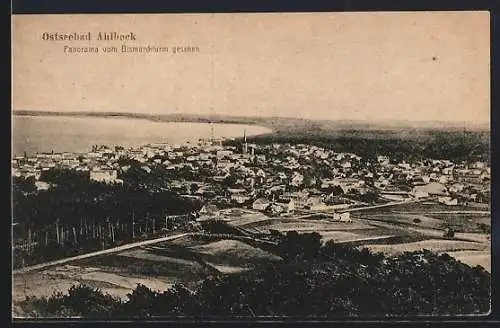 AK Ahlbeck, Ostseebad, Panorama vom Bismarckturm gesehen