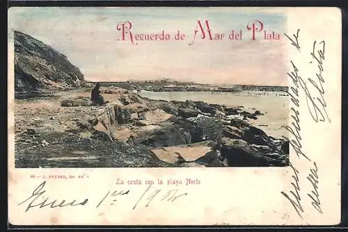 AK Mar del Plata, La costa con la playa Norte