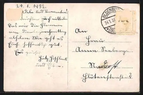 AK Oldenburg i. O., Die belebte Langestrasse