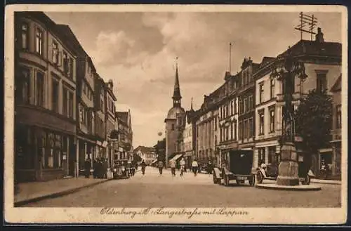 AK Oldenburg i. O., Langestrasse mit Lappan