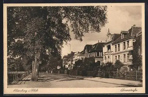 AK Oldenburg i. Oldb., Partie in der Ofenerstrasse