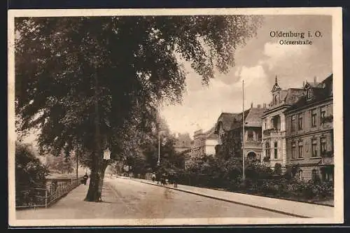 AK Oldenburg i. O., Villen in der Ofenerstrasse