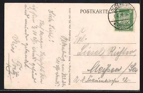 AK Oldenburg /Gr., Marktplatz mit Rathaus