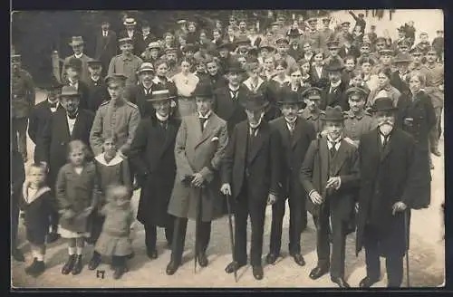 Foto-AK Bad Lippspringe, Kurgäste-Sujet 1916