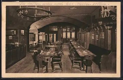 AK Bremen, Gasthaus Altdeutsche Bierstuben Remmer, Innenansicht