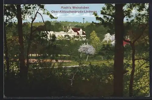 AK Ober-Kötzschenbroda-Lindenau, Weingasthaus Mieth