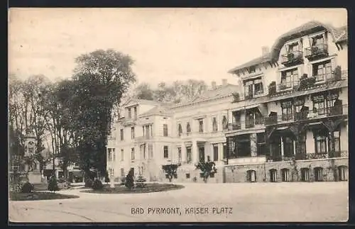 AK Bad Pyrmont, Herrenhaus am Kaiser Platz