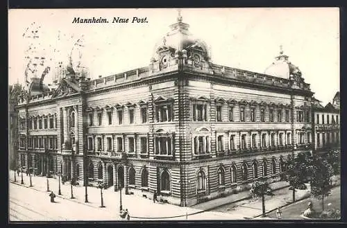 AK Mannheim, Blick auf neue Post