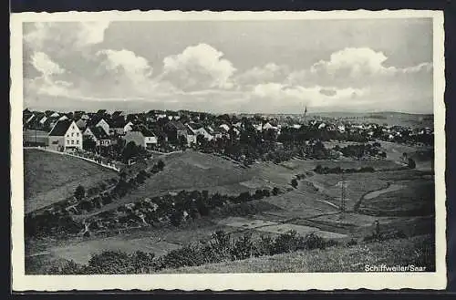 AK Schiffweiler /Saar, Blick über die Stadt