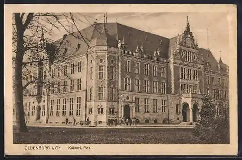 AK Oldenburg i. Gr., Partie am der Kaiserlichen Post