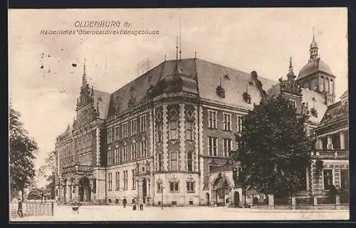 AK Oldenburg /Gr., Kaiserliches Oberpostdirektionsgebäude