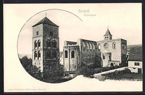 AK Hersfeld, an der Stiftsruine