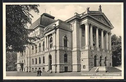 AK Oldenburg i. Oldbg., Ansicht vom Landestheater