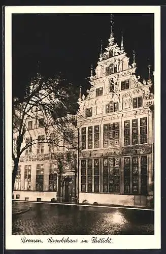 AK Bremen, Gewerbehaus im Flutlicht