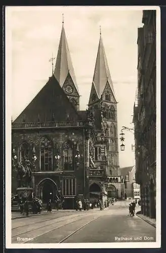 AK Bremen, Rathaus und Dom