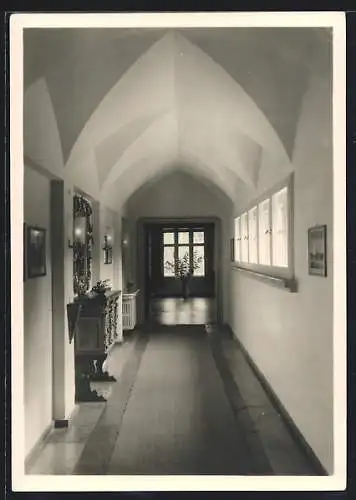 AK Insel Hiddensee, Kloster, Gerhart-Hauptmann-Gedächtnisstätte, Kreuzgang