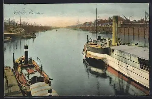 AK Bremen, Schife im Freihafen