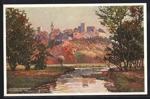 Künstler-AK Bad Neustadt a. d. Saale, Kaiserpfalz Salzburg
