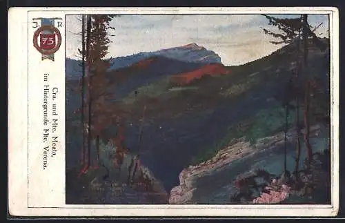 Künstler-AK Cra. und Mte. Meata, K. u. K. Infanterie-Regiment Nr. 73 Albrecht Herzog v. Württemberg