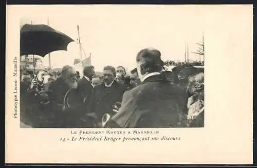 AK Marseille, Le Président Krüger prononcant son discours