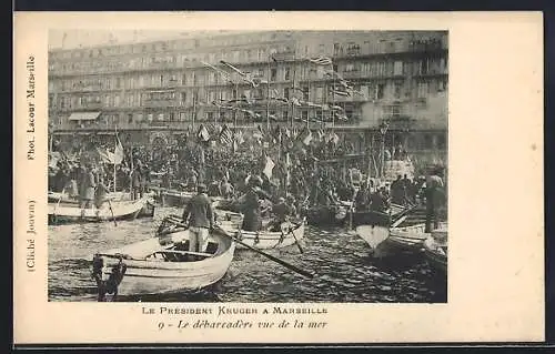 AK Marseille, Le Président Krüger, Le dèbarcadère vue de la mer