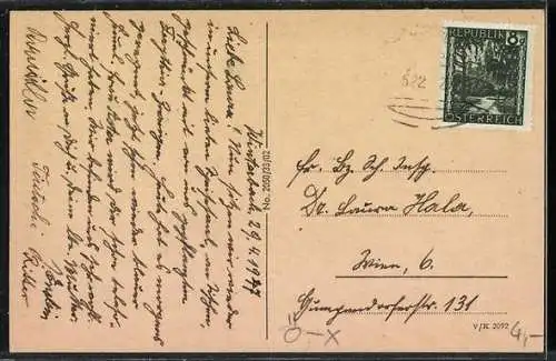 AK St. Anton an der Jessnitz, Lehrer-Erholungsheim Winterbach, Speisesaal