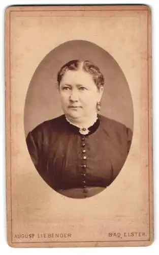 Fotografie August Liebender, Bad Elster, Porträt einer Frau