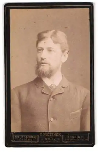 Fotografie C. Pietzner, Teplitz-Schönau, Portrait eines Mannes