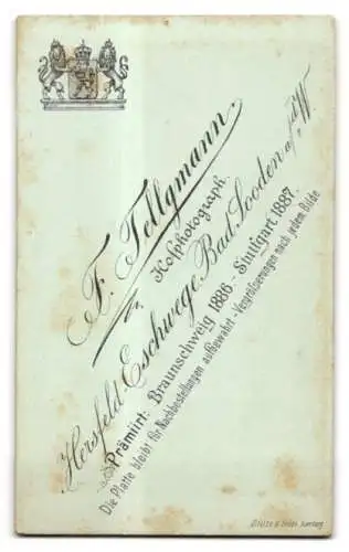 Fotografie F. Tellgmann, Hersfeld, Porträt eines bärtigen Mannes