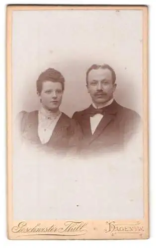 Fotografie Geschwister Thill, Hagen, Elberfelderstr. 49, Porträt eines Paares