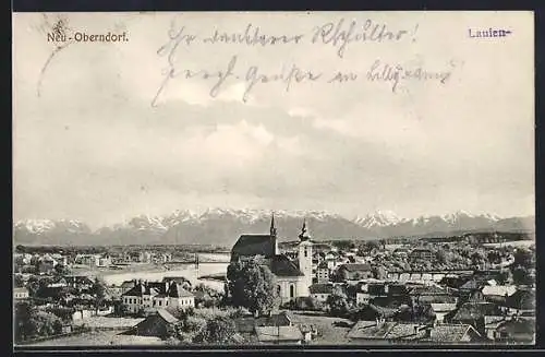 AK Oberndorf /Salzach, Neu-Oberndorf mit Laufen