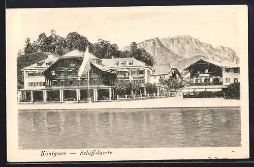 AK Königssee / Obb., Ansicht der Schiffslände