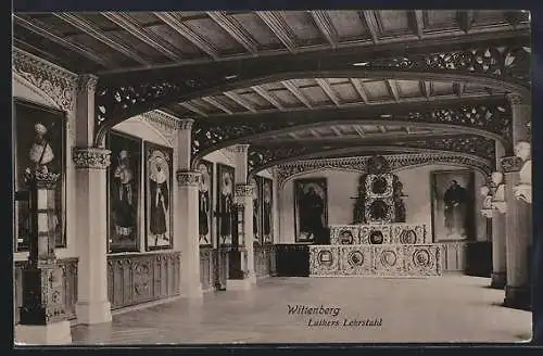 AK Wittenberg / Elbe, Ansicht vom Luthers Lehrstuhl