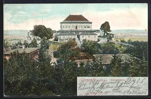 AK Gernrode / Harz, Blick zum Gasthaus Stubenberg