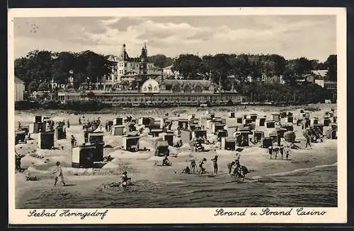 AK Heringsdorf / Ostseebad, Strand und Strand-Casino