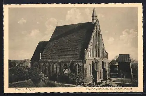 AK Wiek, Blick zur Kirche