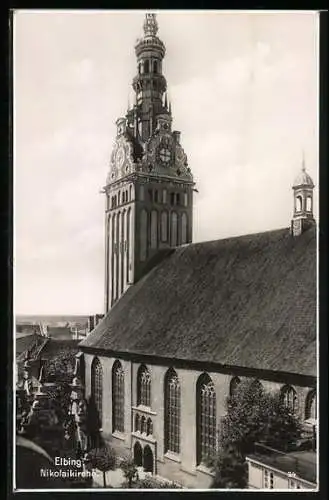 AK Elbing, Blick auf die Nikolaikirche