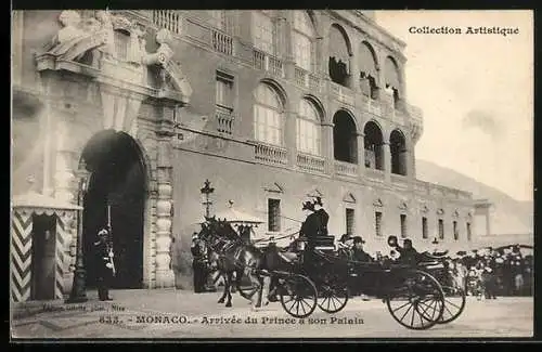 AK Monaco, Arrivé du Prince a son Palais