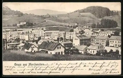AK Morchenstern / Smrzovka, Ortspanorama