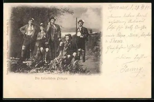AK Die kaiserlichen Prinzen von Preussen