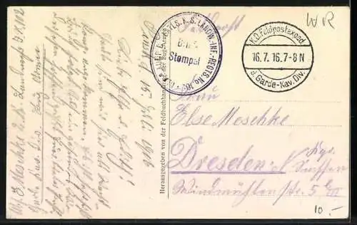 AK Pinsk, Blick auf das KLoster vom Wasser aus