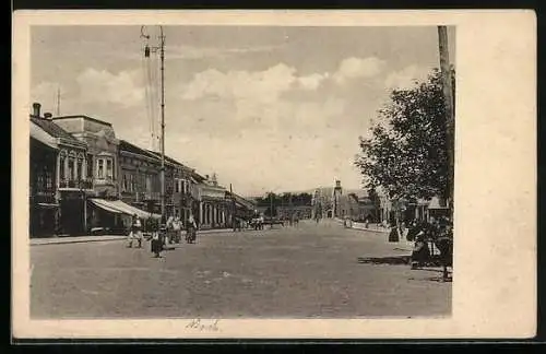 Foto-AK Nisch, Strassenansicht