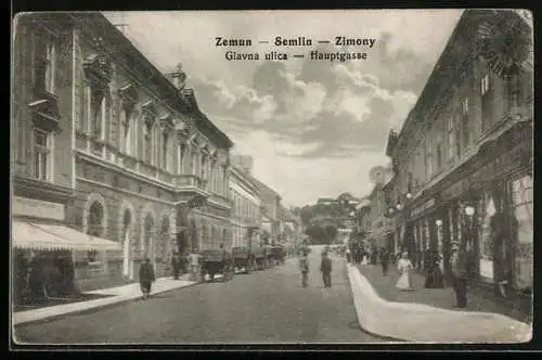 AK Zemum / Zimony / Semlin, Föutca, Hauptgasse