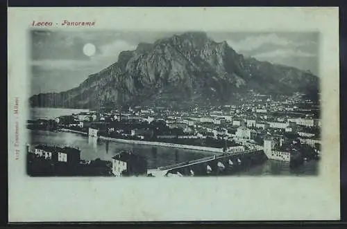 Mondschein-AK Lecco, Panorama