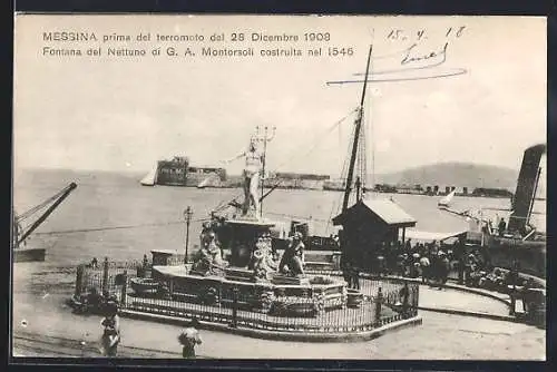 AK Messina, Fontana del Nettuno di G. A. Montorsoli
