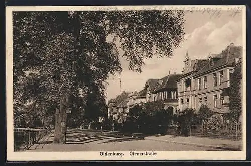 AK Oldenburg / O., Die Häuser der Ofenerstrasse